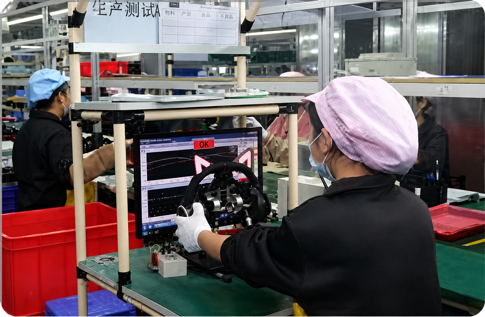 Electroacoustic inspection during audio product production